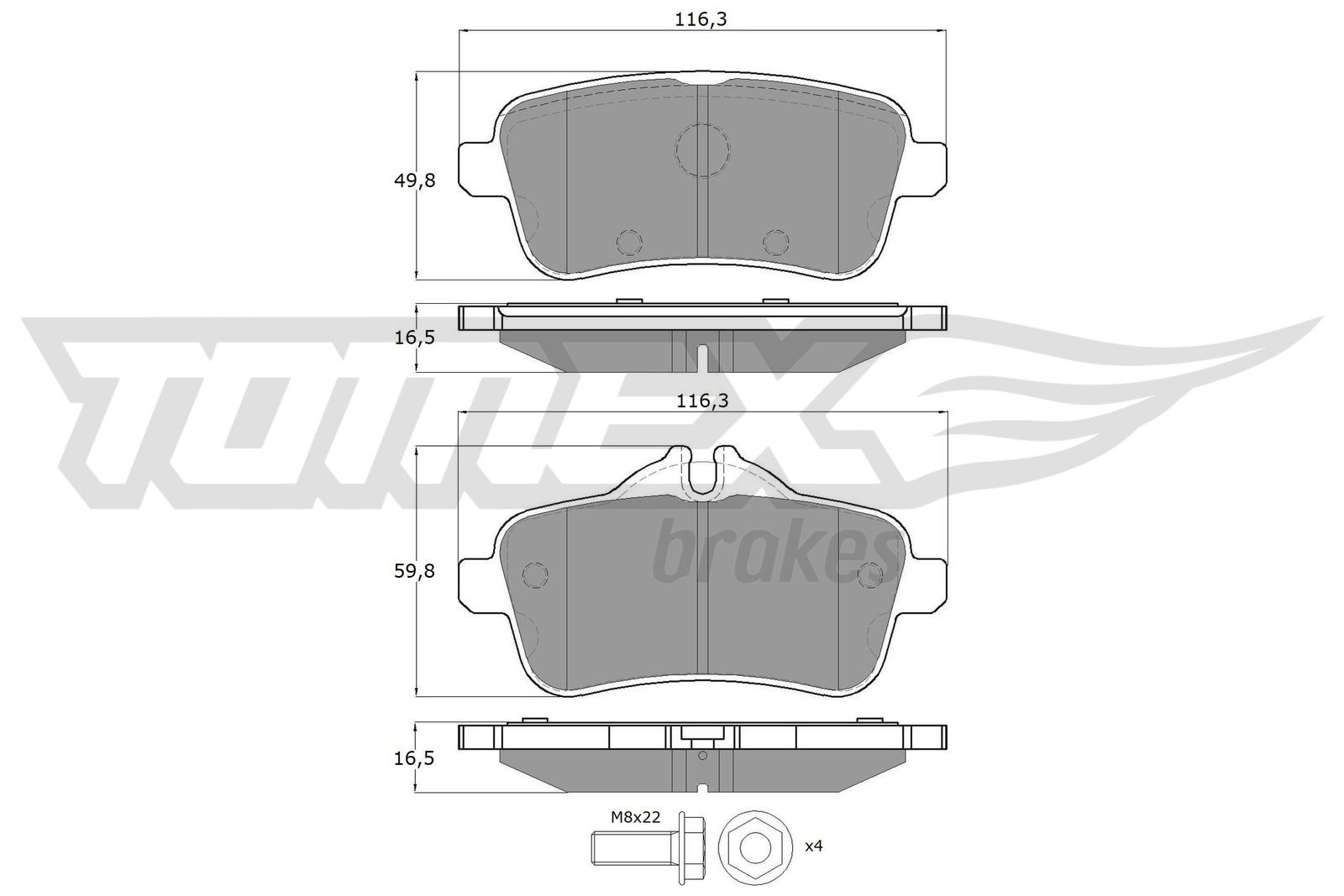 TOMEX Brakes TX 18-79 Sada...